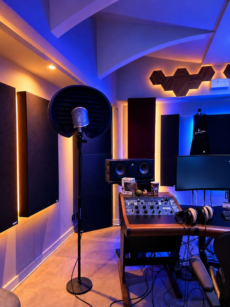 Postazione voce e mixer